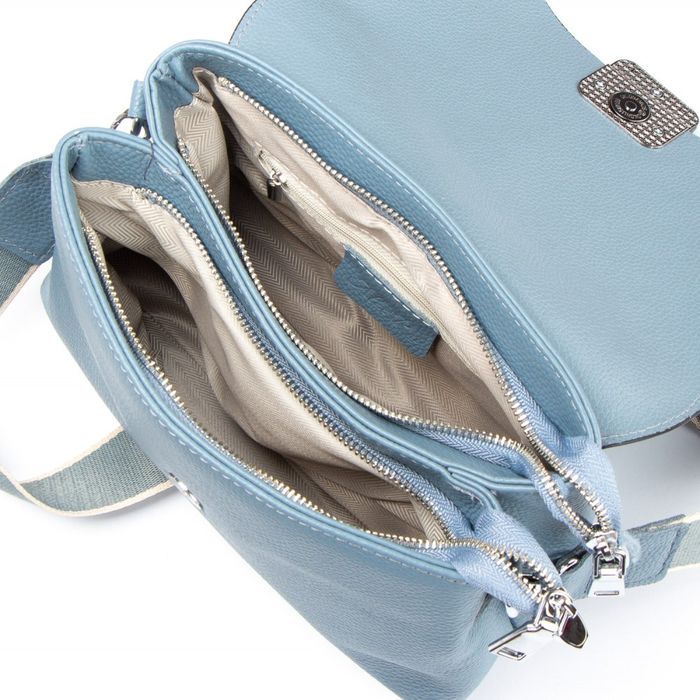 Жіноча шкіряна сумка класична ALEX RAI 99115 blue купити недорого в Ти Купи