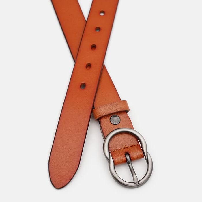 Женский кожаный ремень Borsa Leather CV1ZK-002g-ginger купить недорого в Ты Купи