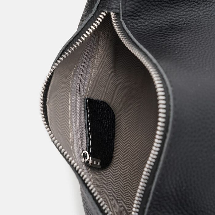Женская кожаная сумка Borsa Leather K120172bl-black купить недорого в Ты Купи