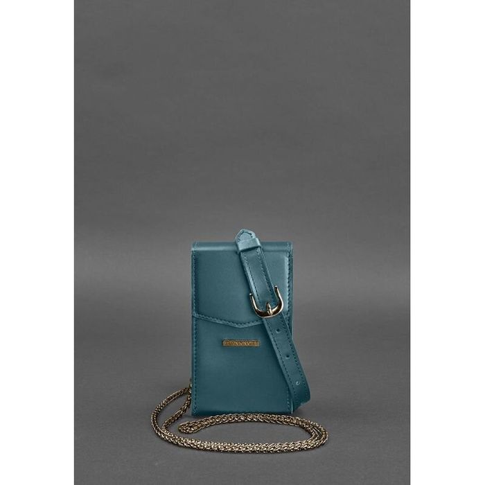 Женская кожаная сумка поясная/кроссбоди BlankNote Mini Зеленая (BN-BAG-38-1-malachite) купить недорого в Ты Купи