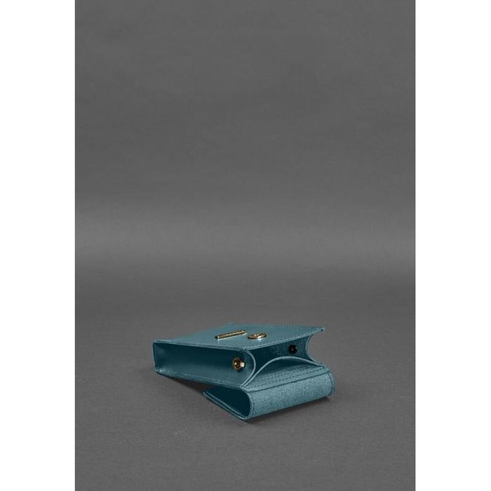 Жіноча шкіряна сумка поясна / кроссбоді BlankNote Mini Зелена (BN-BAG-38-1-malachite) купити недорого в Ти Купи