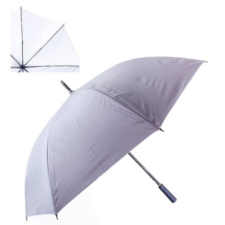 Зонт-трость мужской полуавтомат со светоотражающим куполом FARE серый купить недорого в Ты Купи