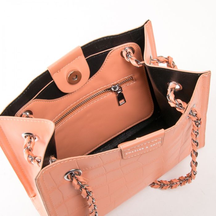 Жіноча сумочка з шкіри моди 01-06 7153 помаранчевий купити недорого в Ти Купи