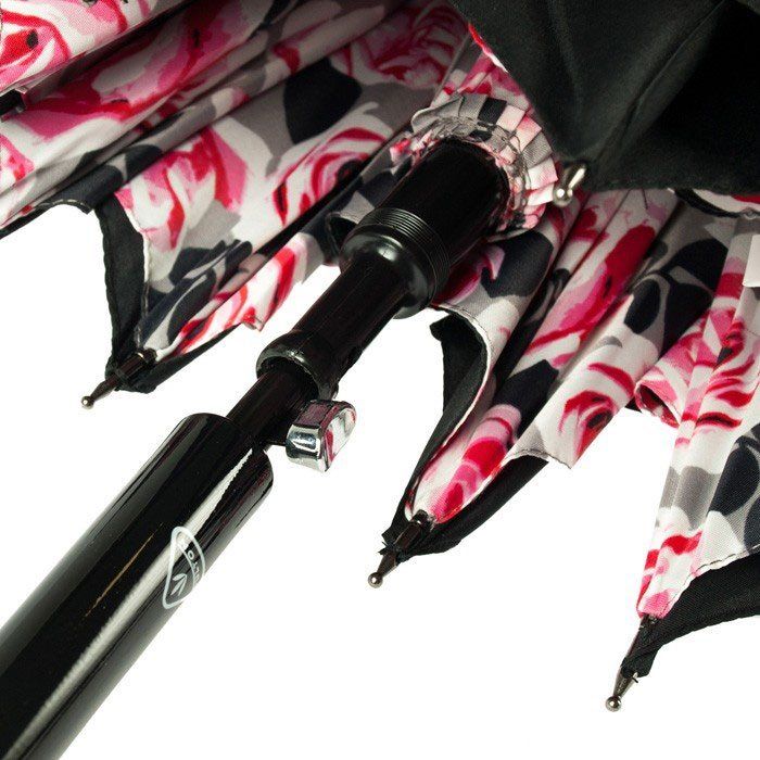 Жіноча парасолька-тростина напівавтомат Fulton Bloomsbury-2 L754 - Painted Roses (Мальовані троянди) купити недорого в Ти Купи