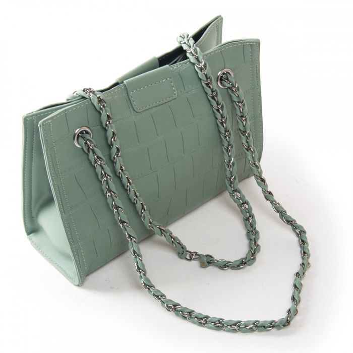 Жіноча сумочка з шкіряної моди 01-06 7153 Зелений купити недорого в Ти Купи
