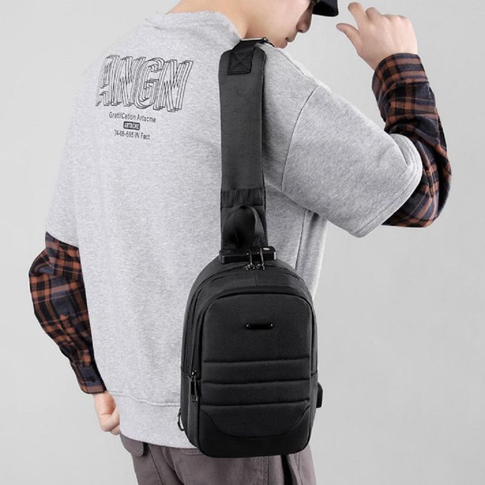 Мягкая текстильная сумка на одно плече Confident ATN01-T-X2026-1A купить недорого в Ты Купи