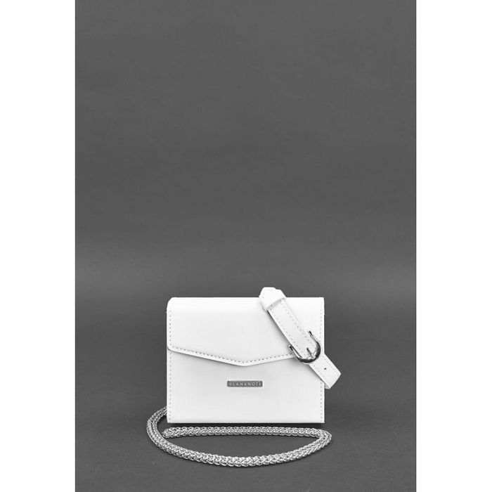 Женская кожаная сумка поясная/кроссбоди BlankNote Mini Белая (BN-BAG-38-2-light) купить недорого в Ты Купи