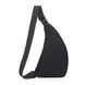 Тонкая текстильная сумка-слинг черного цвета Confident AT09-T-HD-23370A