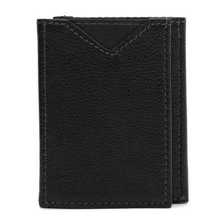 Чоловічий шкіряний гаманець-картридер Ricco Grande K1610-a-black купити недорого в Ти Купи