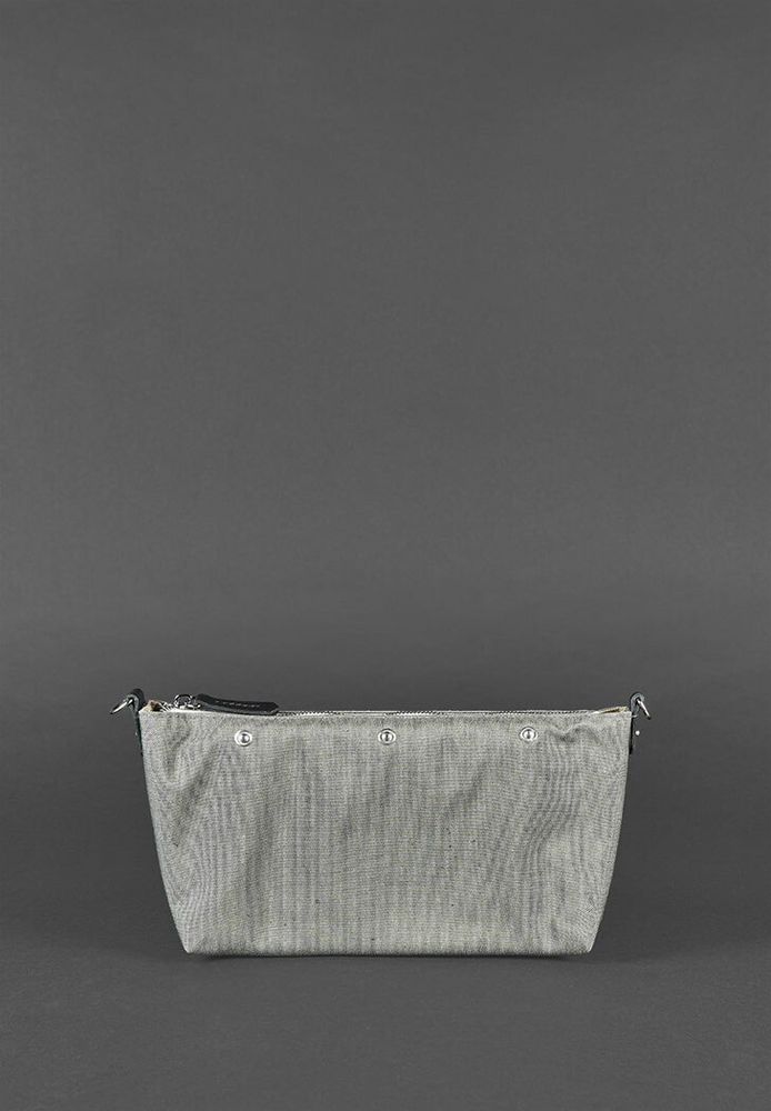 Плетеная сумка из натуральной кожи BlankNote Пазл S черная Krast BN-BAG-31-G купить недорого в Ты Купи