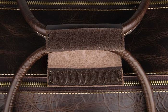 Дорожня шкіряна сумка на колесах Vintage 14253 Темно-коричневий купити недорого в Ти Купи