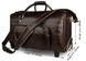 Дорожная кожаная сумка на колесах Vintage 14253 Темно-коричневый