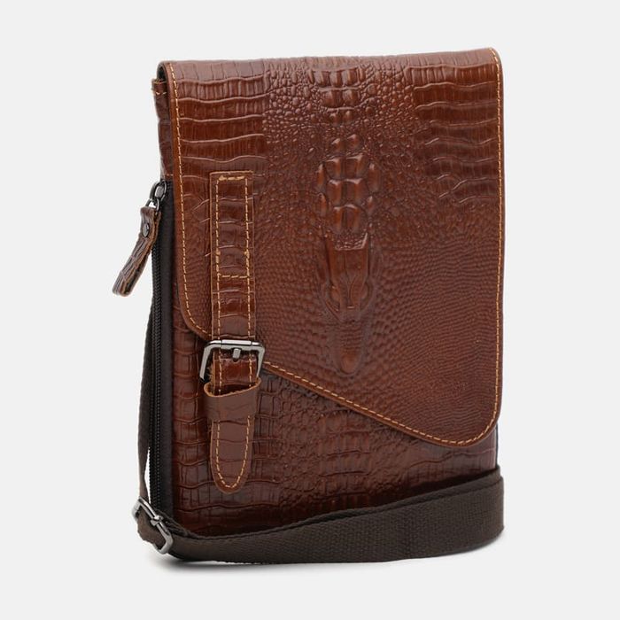 Мужская кожаная сумка Keizer K12020br-brown купить недорого в Ты Купи