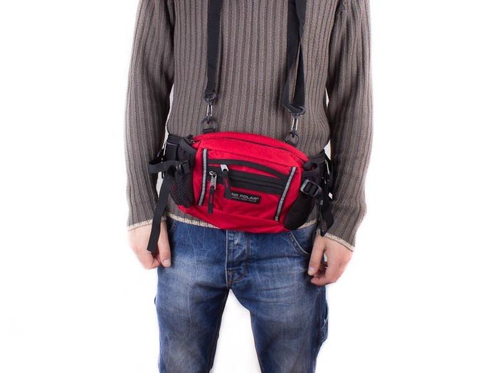 Мужская сумка через плечо или пояс ONEPOLAR W3061-red купить недорого в Ты Купи