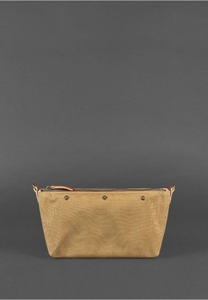 Плетеная сумка из натуральной кожи BlankNote Пазл S светло-коричневая Krast BN-BAG-31-K купить недорого в Ты Купи