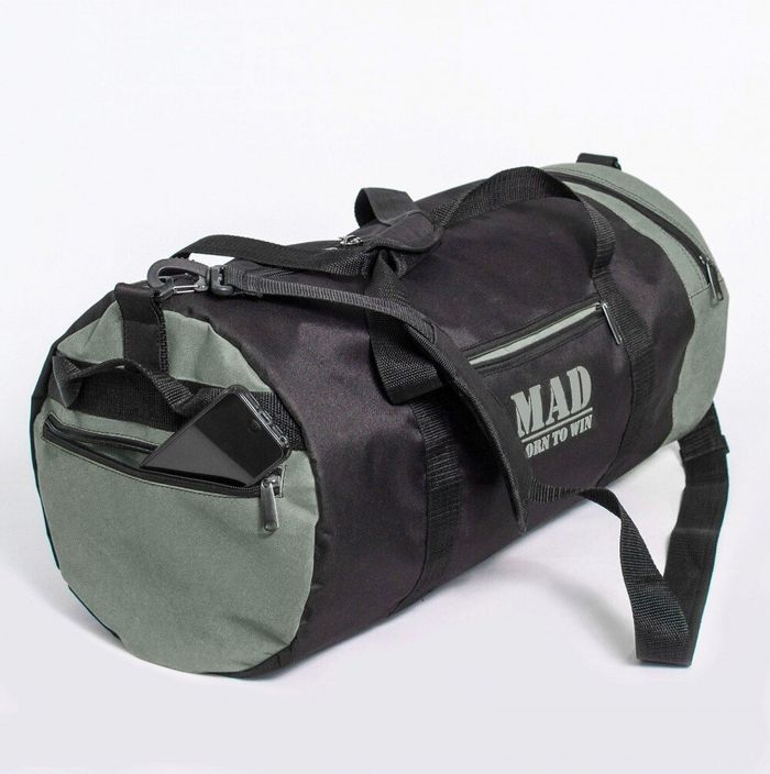 Спортивна сумка зелена з чорним MAD 40L s4l8090 купити недорого в Ти Купи