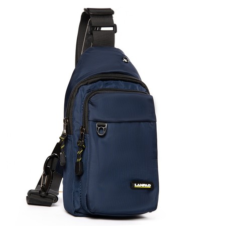 Мужская сумка-слинг Lanpad 6034 blue купить недорого в Ты Купи