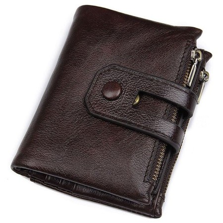 Чоловічий шкіряний гаманець Vintage 14602 Темно-коричневий купити недорого в Ти Купи