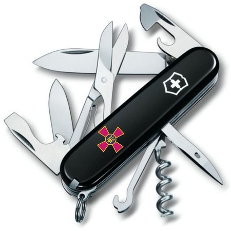 Складной нож Victorinox CLIMBER ARMY Эмблема ВСУ 1.3703.3_W0010u купить недорого в Ты Купи