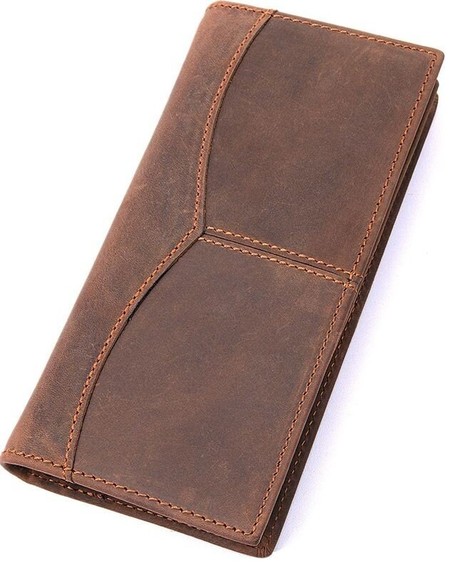 Чоловічий шкіряний гаманець Vintage 14615 Коричневий купити недорого в Ти Купи