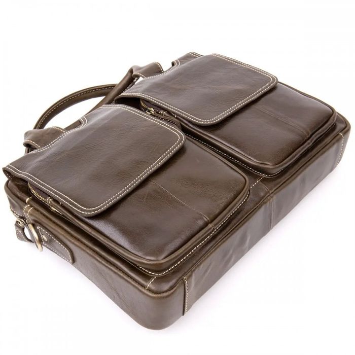 Мужская кожаная деловая сумка Vintage 20443 купить недорого в Ты Купи