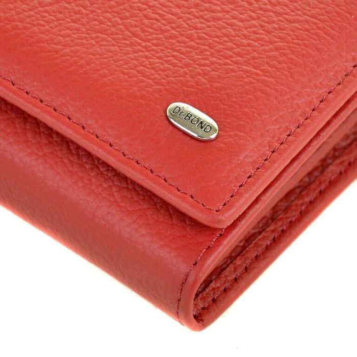 Шкіряний гаманець Classik DR. BOND W501-2 red купити недорого в Ти Купи