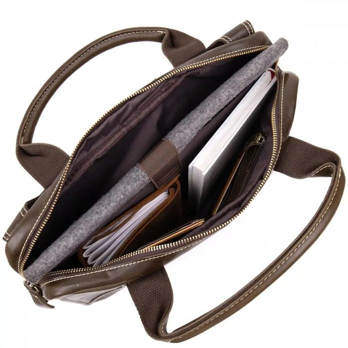 Мужская кожаная деловая сумка Vintage 20443 купить недорого в Ты Купи