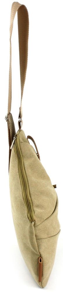 Мужская нагрудная сумка из коттона Wallaby, 1137 песочная купить недорого в Ты Купи