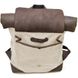 Мужской рюкзак из кожи и канваса TARWA RGj-5191-3md