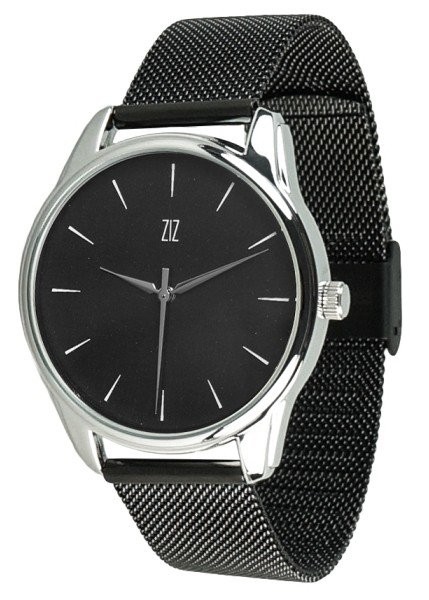 Наручний годинник ZIZ «Білим по чорному» + додатковий ремінець 5016489 купити недорого в Ти Купи