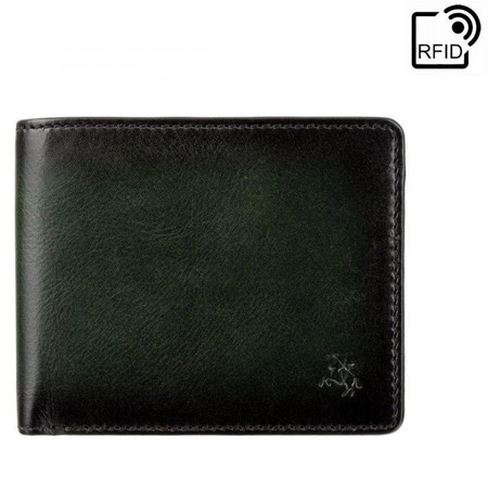 Мужской кожаный кошелек Visconti AT60 Arthur c RFID (Burnish Green) купить недорого в Ты Купи