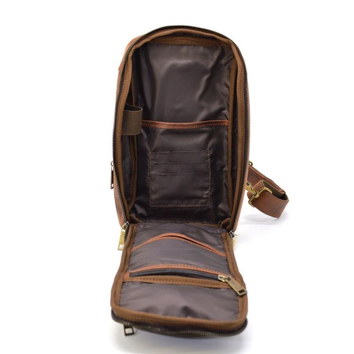 Мужская кожаная сумка-слинг TARWA RY-0910-4lx купить недорого в Ты Купи