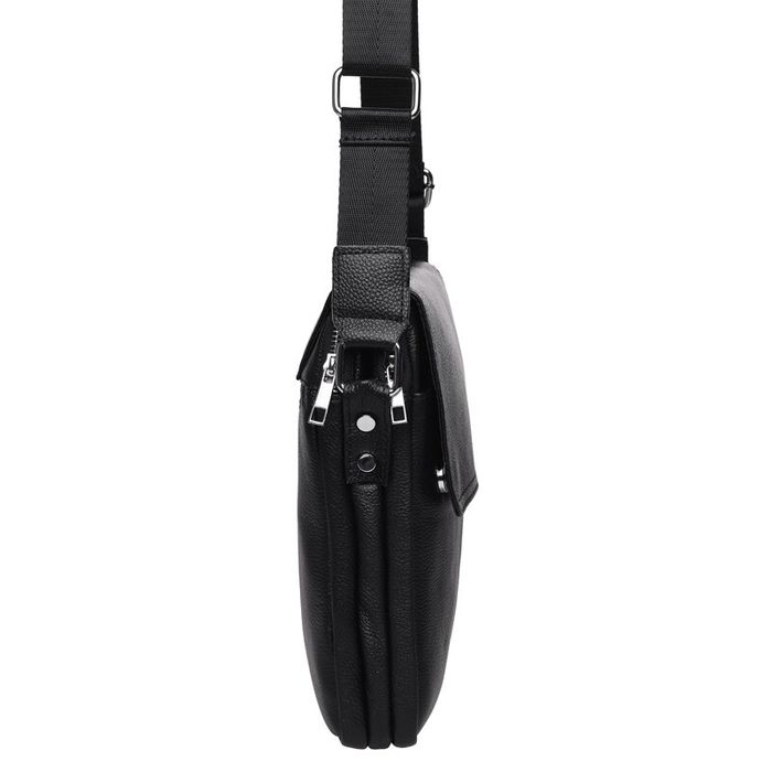 Мужская кожаная сумка через плечо Keizer K13508-black купить недорого в Ты Купи