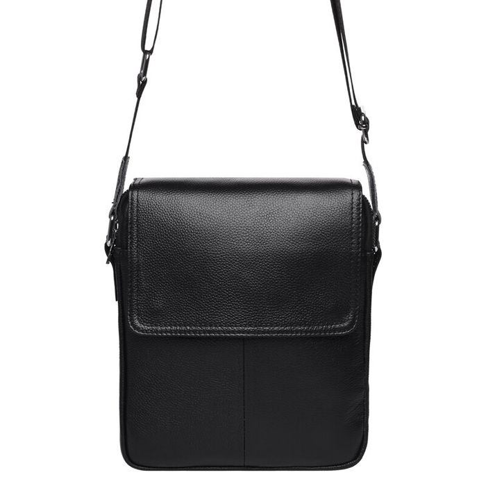 Мужская кожаная сумка через плечо Keizer K13508-black купить недорого в Ты Купи