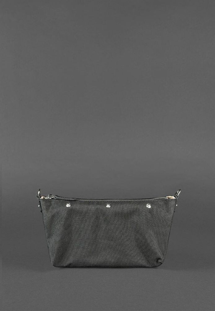 Плетеная сумка из натуральной кожи BlankNote Пазл S угольно-черная BN-BAG-31-YGOL купить недорого в Ты Купи