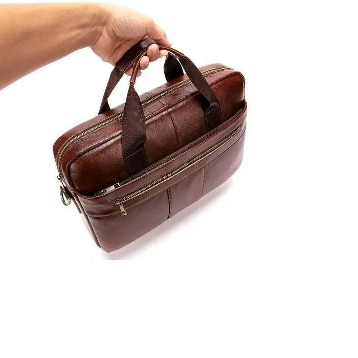 Чоловіча шкіряна сумка Vintage 14836 купити недорого в Ти Купи