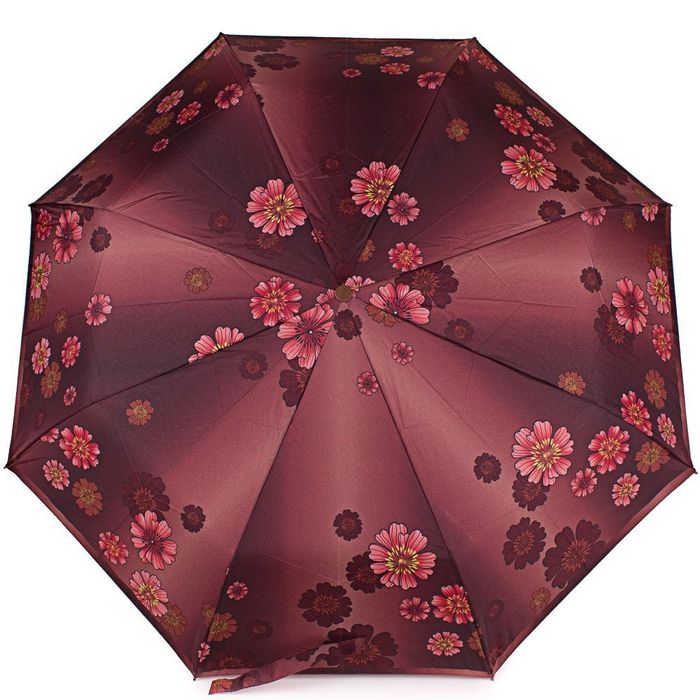 Зонт женский бордовый AIRTON стильный полуавтомат купить недорого в Ты Купи