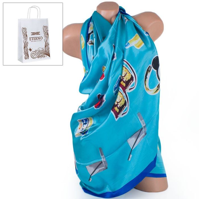 Атласный женский шарф ETERNO 180 на 70 см ES1908-14-5 купить недорого в Ты Купи