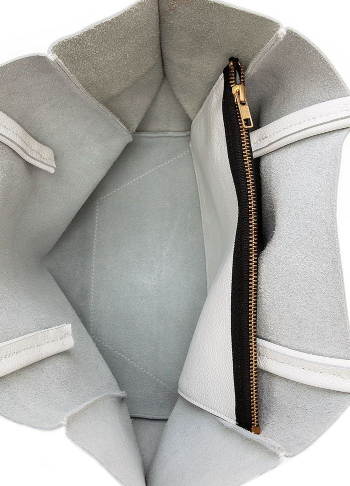 Високоякісна жіноча сумочка Poolparty SOHO з натуральної шкіри біла купити недорого в Ти Купи
