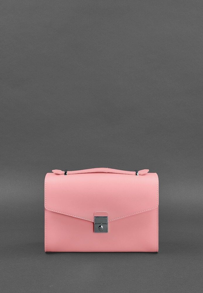 Жіноча шкіряна сумка-кроссбоді Lola BlankNote рожева - BN-BAG-35-PINK купити недорого в Ти Купи