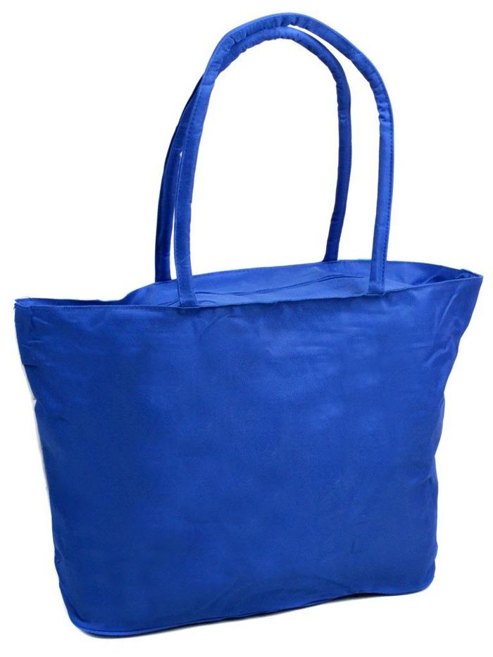 Женская Летняя пляжная сумка из текстиля Podium 1350 blue купить недорого в Ты Купи