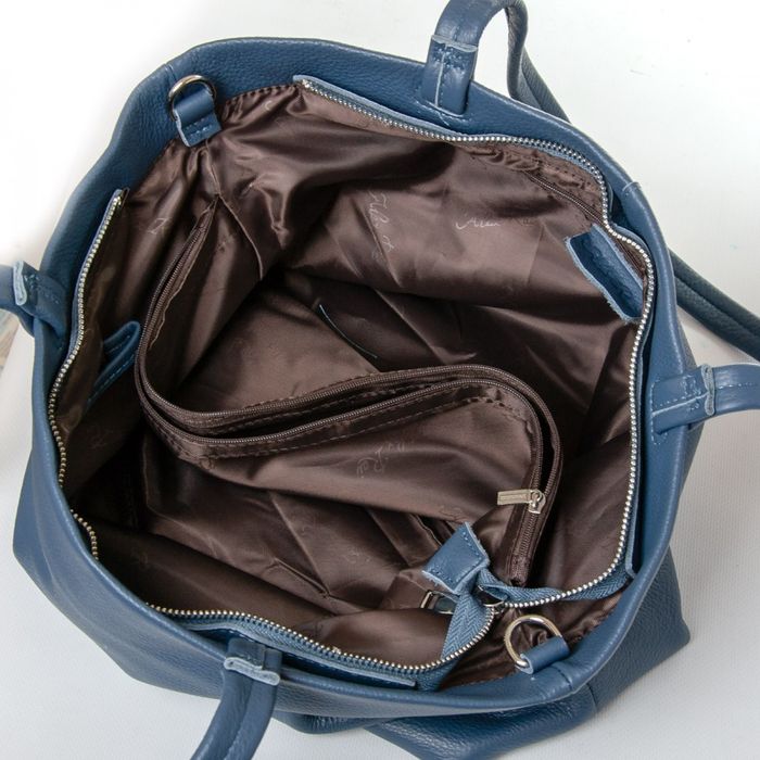 Женская кожаная сумка ALEX RAI 8922-9 blue купить недорого в Ты Купи