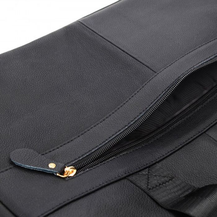 Мужская кожаная сумка для ноутбука Borsa Leather 1t9036-black купить недорого в Ты Купи