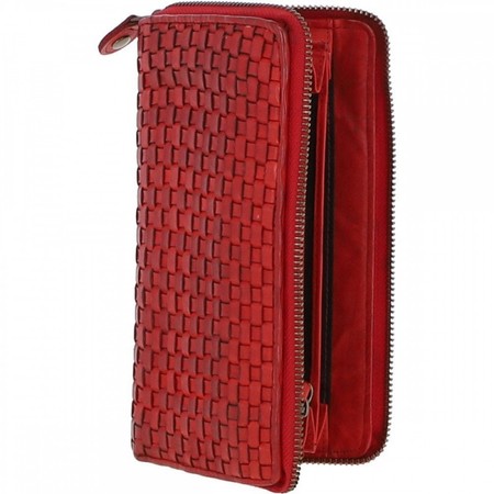Жіночий шкіряний гаманець Ashwood D81 червоний купити недорого в Ти Купи