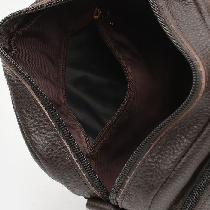 Чоловіча шкіряна сумка Borsa Leather K10082-brown купити недорого в Ти Купи