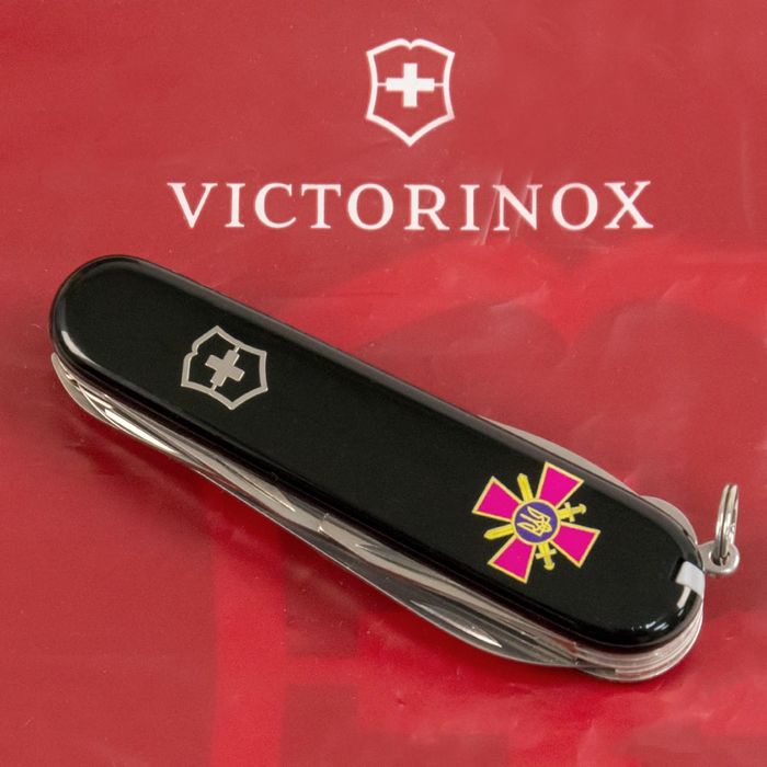 Складной нож Victorinox HUNTSMAN ARMY Эмблема СВ ВСУ 1.3713.3_W0020u купить недорого в Ты Купи
