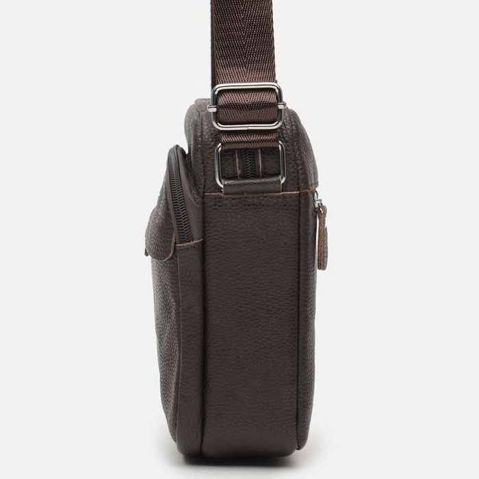 Мужская кожаная сумка Borsa Leather K10082-brown купить недорого в Ты Купи