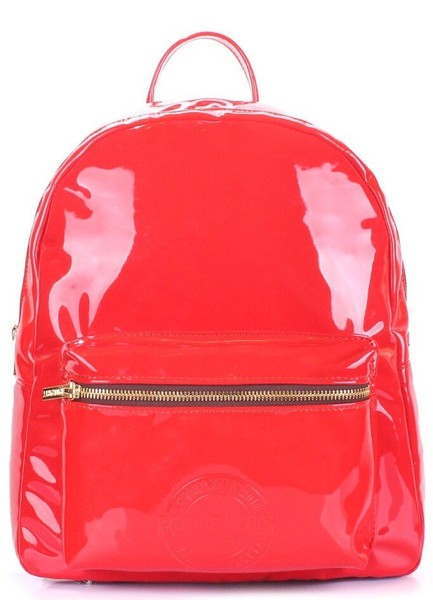 Жіночий лаковий рюкзак POOLPARTY Xs червоний купити недорого в Ти Купи