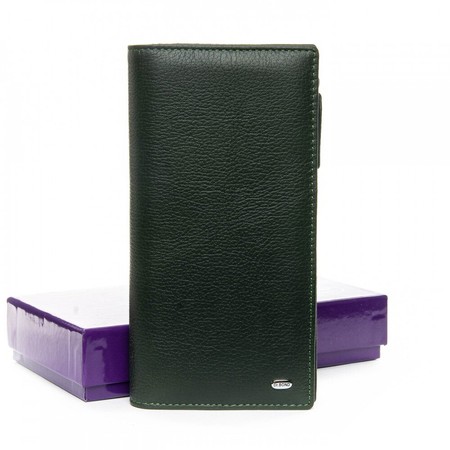 Жіночий гаманець зі шкіри Classic DR. BOND WMB-3M green купити недорого в Ти Купи