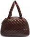 Стьобана жіноча сумка Poolparty з лаковим покриттям коричнева